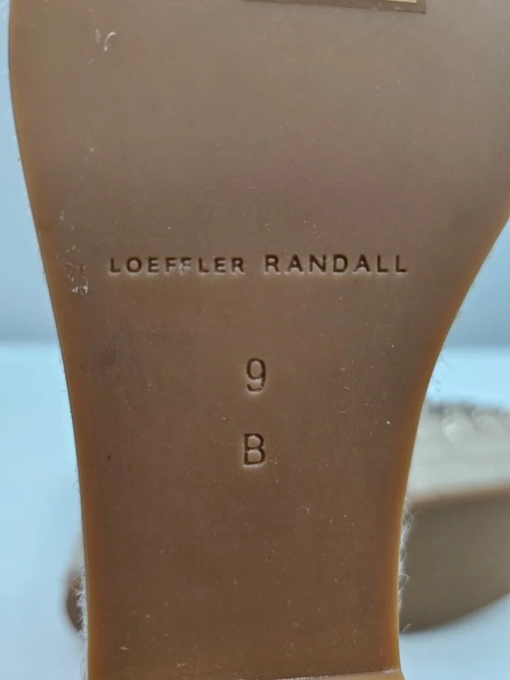Loeffler Randall Pamela Mignon Espadrille Wedge Women 9 Champagne Knotted Sandal